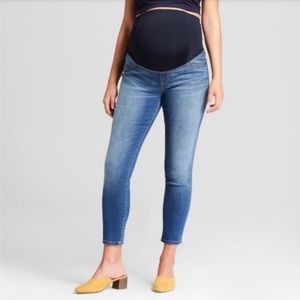 NWT Isabel Maternity Skinny Crop Panel Jeans